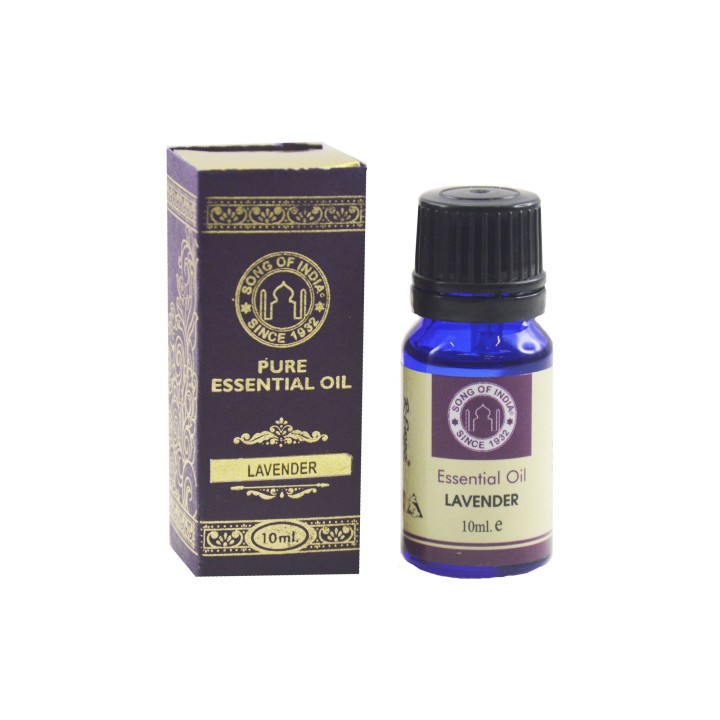 10 ml. Lavender Essential Oil in Orifice Reducer Blue Glass Bottle s