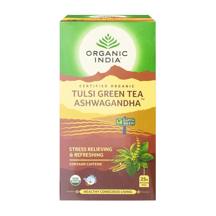 Tulsi Green Tea Ashwagandha 25 Tea Bags