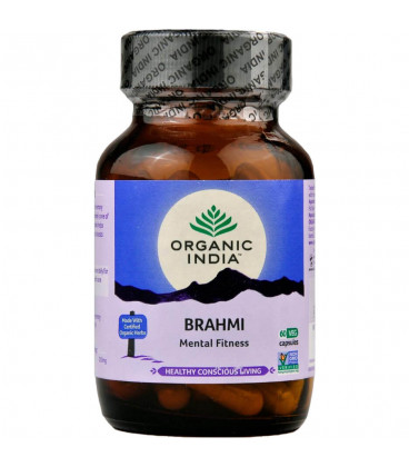 Brahmi  Organic India 60 kaps x 400mg Centella asiatica (Suplement diety)