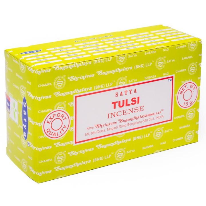 Kadzidła Tulsi 15 g Satya - Ziołowe, Uzdrawiające, Harmonizujące