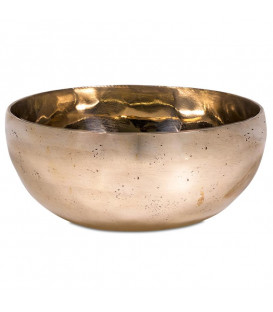 Misa grajaca tybetańska Shanti mieniąca się złotem 1500-1750 g. średnica ok 24 cm