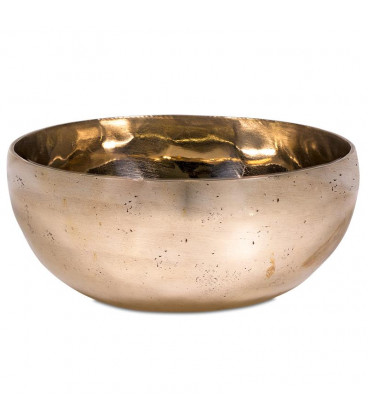 Misa grajaca tybetańska Shanti mieniąca się złotem 1500-1750 g. średnica ok 24 cm