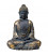 Budda Medytujący antyczne wykończenie Japonia 440 g 17x11x22 cm