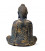 Budda Medytujący antyczne wykończenie Japonia 440 g 17x11x22 cm