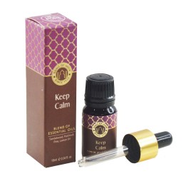 10 ml. Essential Oil Blend in Amber Glass Bottle with Keep Calm