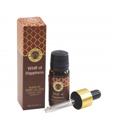 10 ml. Essential Oil Blend in Amber Glass Bottle with Whiff of Happiness