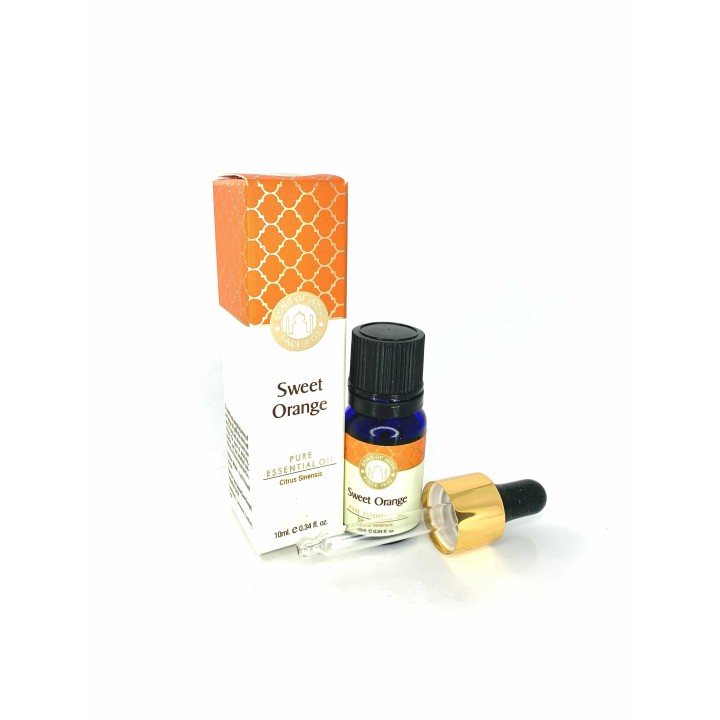 Olejek eteryczny z aplikatorem - Słodka Pomarańcza (Citrus sinensis), 10 ml. Luxurious Veda Song of India