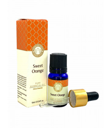 Olejek eteryczny z aplikatorem - Słodka Pomarańcza (Citrus sinensis), 10 ml. Luxurious Veda Song of India