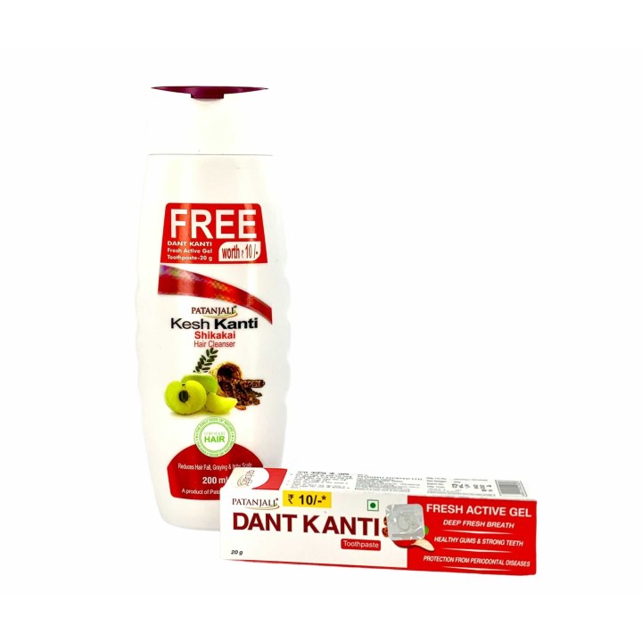 Ajurwedyjski szampon Shikakai 200ml PATANJALI - włosy osłabione, wypadające i siwiejące