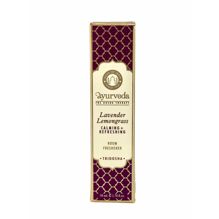 50 ml. Luxurious Veda Room Freshener in Square Bottle LavenderLemongrass (Tridosha