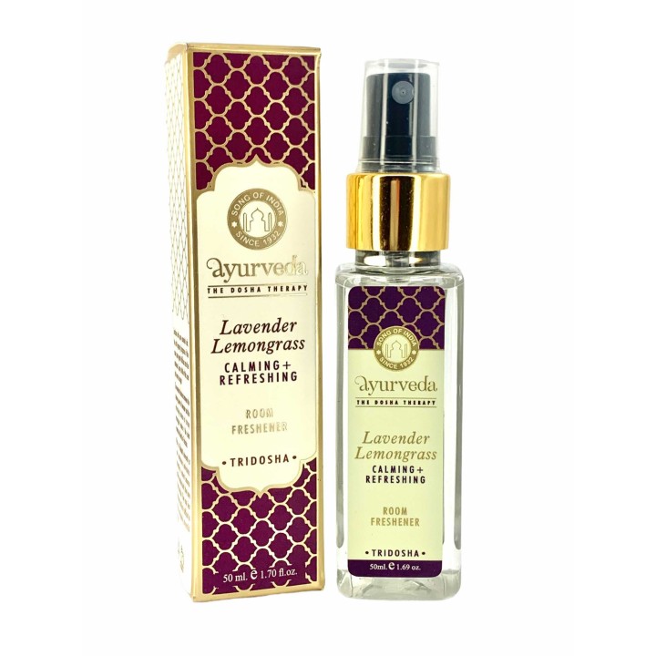 50 ml. Luxurious Veda Room Freshener in Square Bottle LavenderLemongrass (Tridosha