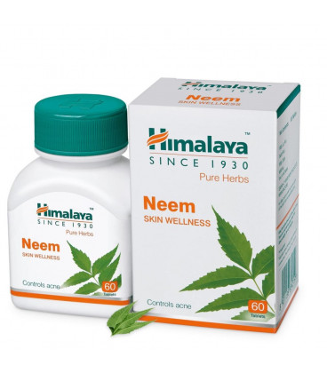 Neem Himalaya Skin wellness 60 kapsułek suplement diety - Specjalista od zdrowej skóry, Zwalcz infekcję i pasożyty