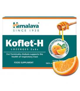 Koflet H Pastylki do ssania o smaku pomarańczowym 2 x 6 sztuk Himalaya
