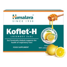 Koflet -H Pastylki do ssania o smaku cytrynowym, 2 x 6 sztuk Himalaya