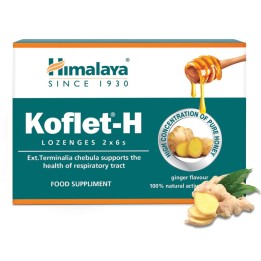 Koflet -H Pastylki do ssania o smaku imbirowym, 2 x 6 sztuk Himalaya