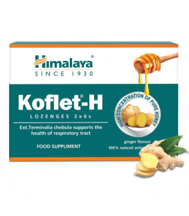 Koflet H Pastylki do ssania o smaku imbirowym 2 x 6 sztuk Himalaya