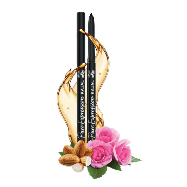 Kajal w wysuwanej kredce Czarny Pure Expression Kajal 0.30g Himalaya - Nie rozmazujący się, wodoodporny