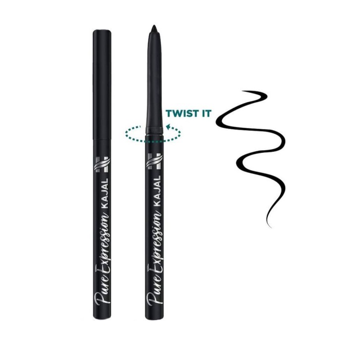 Kajal w wysuwanej kredce Czarny Pure Expression Kajal 0.30g Himalaya - Nie rozmazujący się, wodoodporny