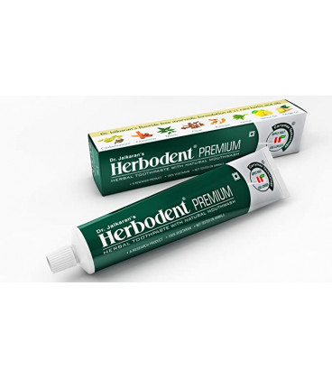 Pasta do zębów Herbodent Premium Przeciw próchnicy Dr. Jaikaran - ajurwedyjska receptura 21 ziół