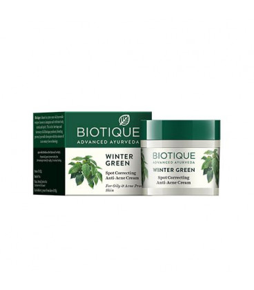 BIO Punktowy, kojący krem do skóry trądzikowej z wyciągiem z olejku wintergreen 15g BIOTIQUE