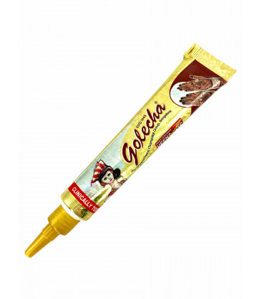 Henna w Rożku do aplikacji - kolor Brązowy - do mehandi sztuki zdobienia ciała, 25g. Golecha