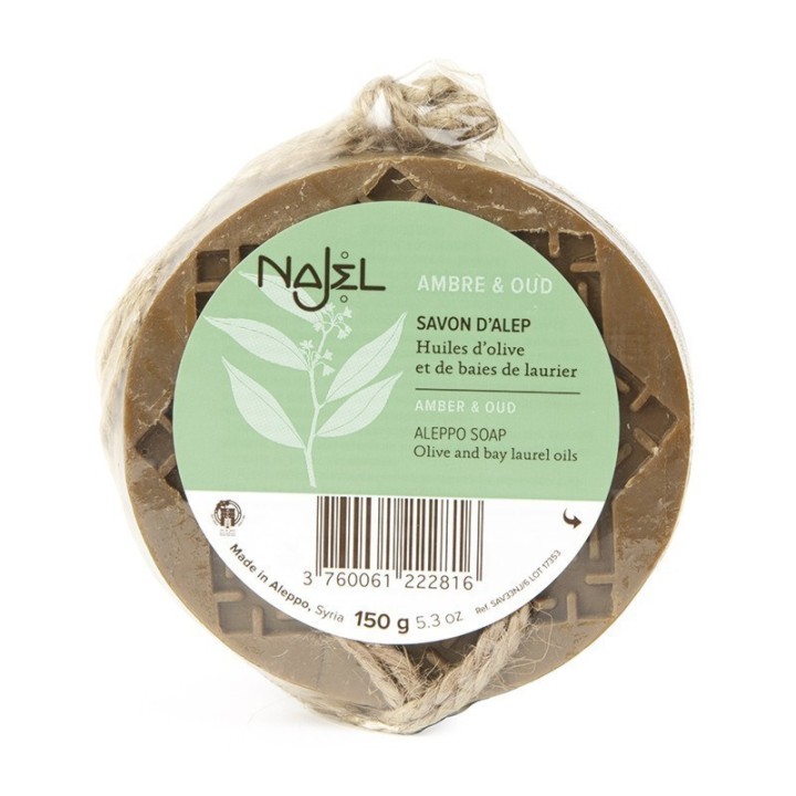 Mydło Aleppo z nutą oud i ambry 150 g Najel
