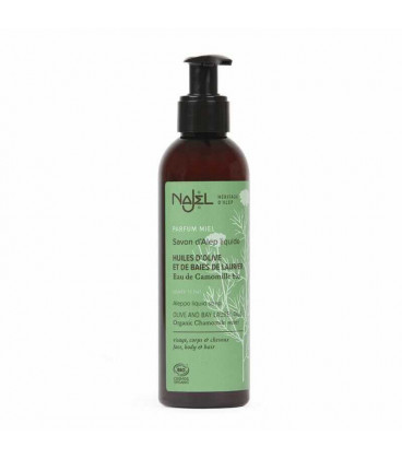 Mydło w płynie Aleppo z BIO wodą z rumianku, 200ml, Najel