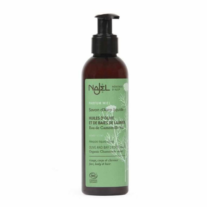 Mydło w płynie Aleppo z BIO wodą z rumianku, 200ml, Najel
