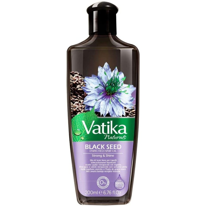 Olej do pielęgnacji włosów z czarnuszki Vatika 200 ml Dabur (Black Seed Oil)
