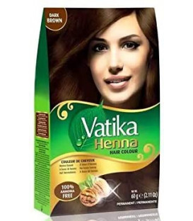 Henna do włosów Vatika Hair Color Dark Brown Ciemny Brąz 60g Dabur