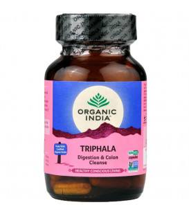 Triphala Organic India 60 kaps x 480mg EU suplement diety