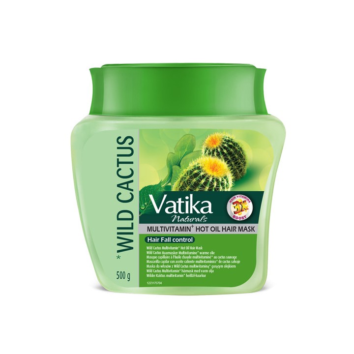 Maska do włosów Dziki Kaktus Vatika 500ml Dabur włosy wypadające i łamliwe