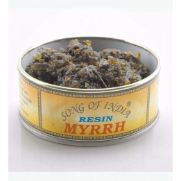 Naturalne kadzidło do spalania Myrrh, puszka 60g. Song of India