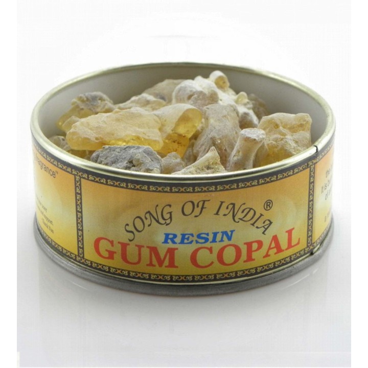 Naturalne kadzidło do spalania żywica Gum Copal, puszka 60g. Song of India