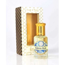 10 ml. Luxurious Veda Perfume Oil in Roll-On Glass Bottles LV11CC Krishna Musk