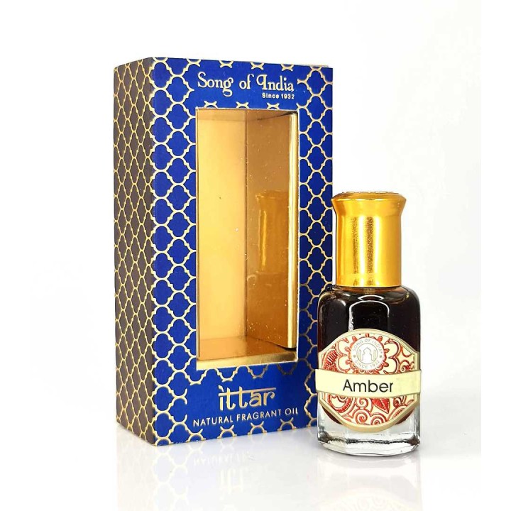 10 ml. Luxurious Veda Perfume Oil in Roll-On Glass Bottles LV11CC Amber