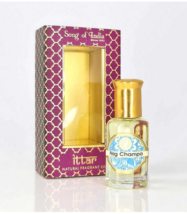 10 ml. Luxurious Veda Perfume Oil in Roll-On Glass Bottles LV11CC Nag Champa