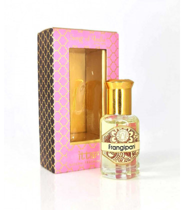 10 ml. Luxurious Veda Perfume Oil in Roll-On Glass Bottles LV11CC Frangipani