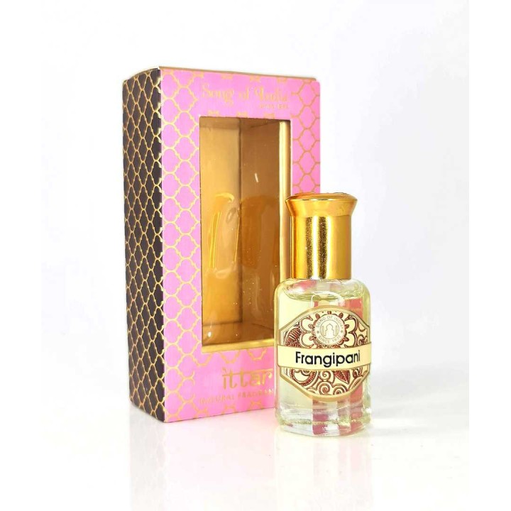 10 ml. Luxurious Veda Perfume Oil in Roll-On Glass Bottles LV11CC Frangipani