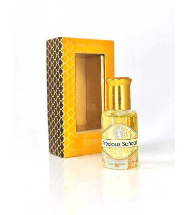 10 ml. Luxurious Veda Perfume Oil in Roll-On Glass Bottles LV11CC Precious Sandal