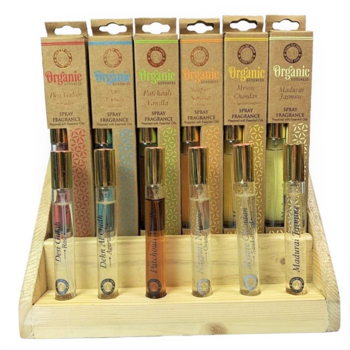 12 ml. Organic Goodness Fragrance Spray in Tubular Glass Bottle ORFS12 Nagpuri Narangi - Orange