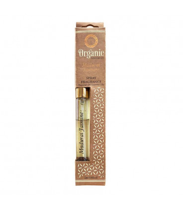 12 ml. Organic Goodness Fragrance Spray in Tubular Glass Bottle ORFS12 Madurai Jasmine
