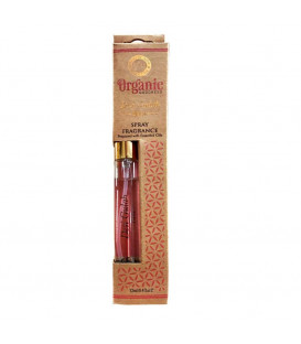 12 ml. Organic Goodness Fragrance Spray in Tubular Glass Bottle ORFS12 Desi Gulab - Rose