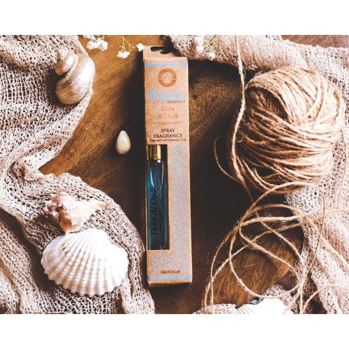 Spray zapachowy w szklanej butelce - Dehn Al Oudh - Agarwood - 12 ml. Organic Goodness