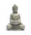 Meditation Buddha with candleholder grey colour  27 cm