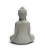 Meditation Buddha with candleholder grey colour  27 cm