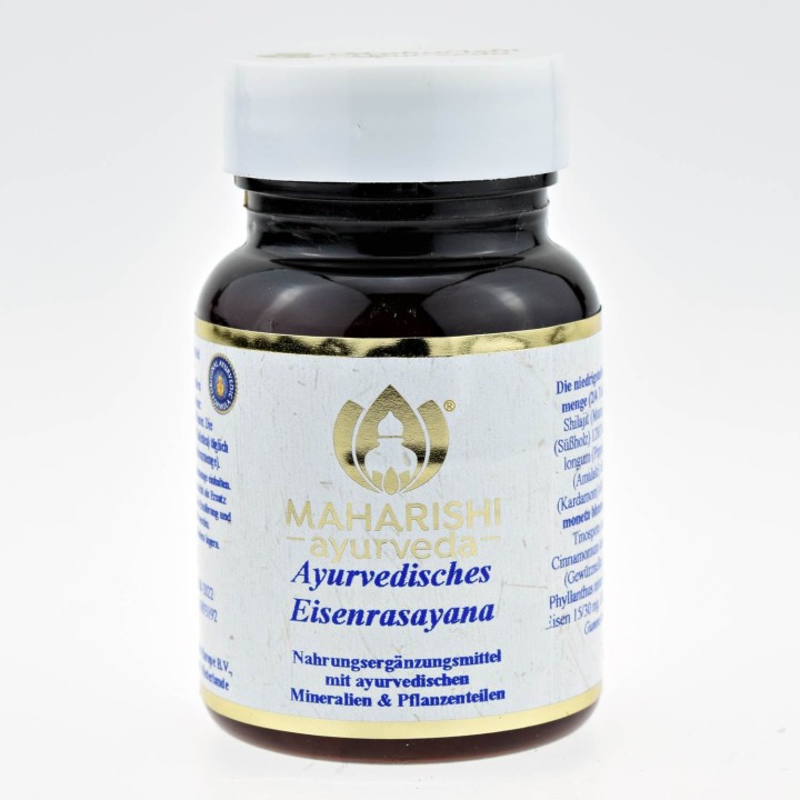 Herbal Iron Rasayana z żelazem, 60 tabletek Maharishi Ayurveda