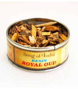 Naturalne kadzidło do spalania Royal Oud  (drewno agarowe) puszka 40g. Song of India