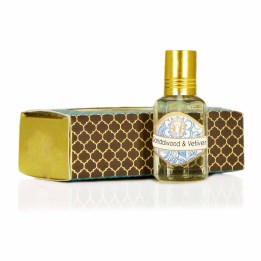 Olejek perfumowany roll-on - Sandalwood & Vetiver - 10 ml. Luxurious Veda - Song of India