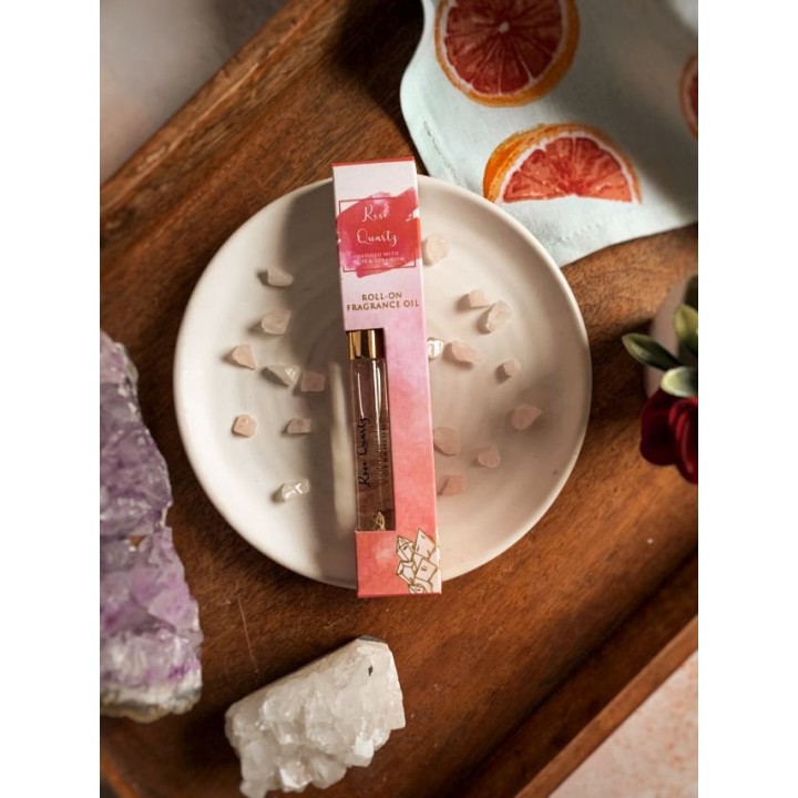 Perfumy w olejku roll-on Healing Stones - Rose Quartz - 10 ml. Song of India